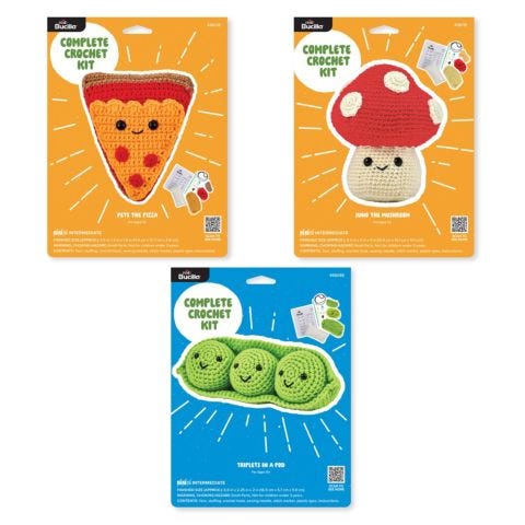 Foodie Friends – 3pc Amigurumi Crochet Kit - AMGFF24
