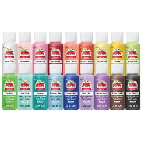 Apple Barrel ® Colors Acrylic Paint 18 Color Set - Trend Inspired - PROMOTCK