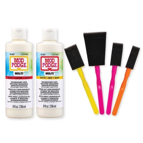 Mod Podge ® Multi Gloss and Matte & Brush Kit - PROMOMPMLT24