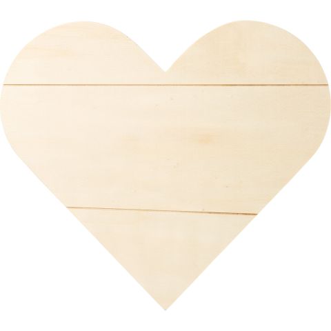 Plaid ® Wood Surfaces - Plaques - Heart Sign, 11.81" x 10.59" - 44938