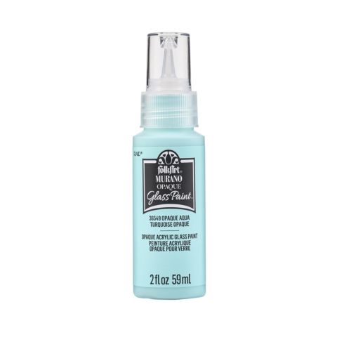 FolkArt ® Murano Glass Paint™ Opaque Aqua, 2oz. - 36549