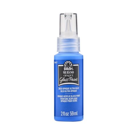 FolkArt ® Murano Glass Paint™ Opaque Ultra Blue, 2oz. - 36551