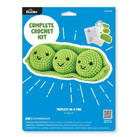 Triplets in a Pod - Amigurumi Crochet Kit - 49608E