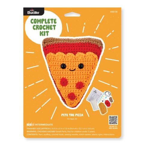 Pete the Pizza - Amigurumi Crochet Kit - 49613E