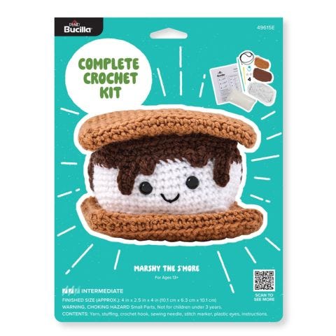 Marshy the S’more - Amigurumi Crochet Kit - 49615E
