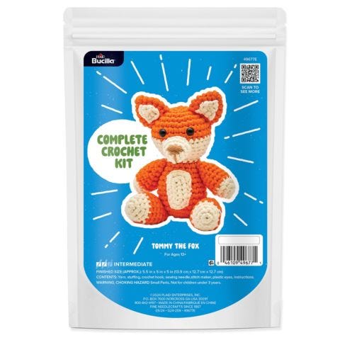 Tommy the Fox - Amigurumi Crochet Kit - 49677E