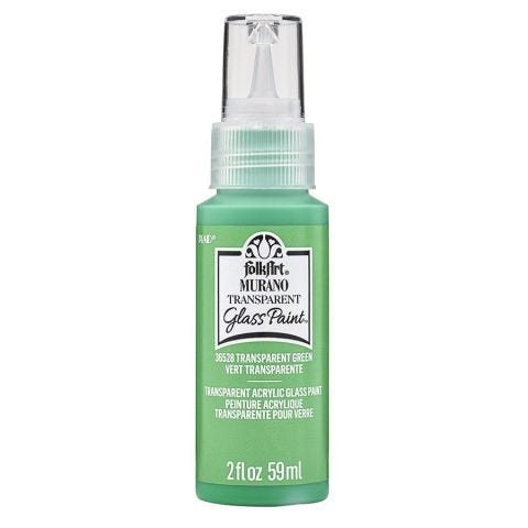 FolkArt ® Murano Glass Paint™ Transparent Green, 2oz. - 36528