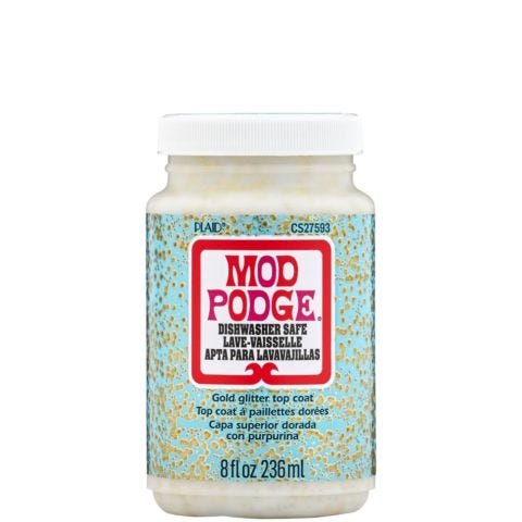 Mod Podge ® Dishwasher Safe Glitter - Gold, 8 oz. - CS27593