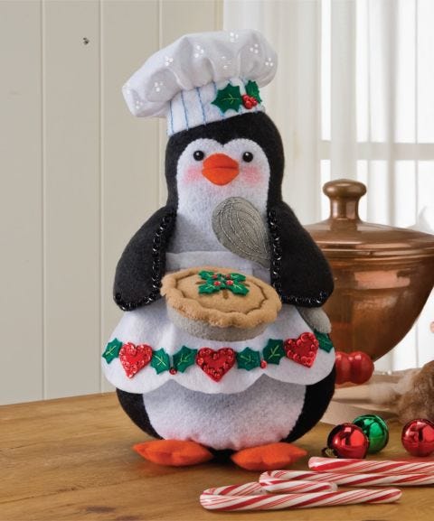 Chef Penguin 3D Home Décor - Bucilla Digital Pattern