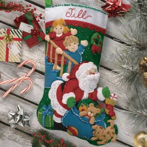 No Peeking - Bucilla Digital Stocking Pattern