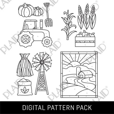 On The Farm - Gallery Glass Digital Pattern Pack