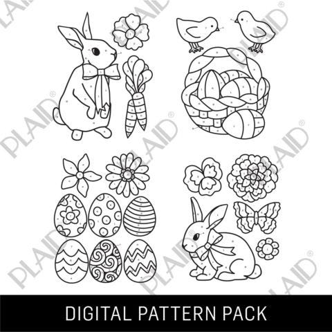 Happy Easter - Gallery Glass Digital Pattern Pack