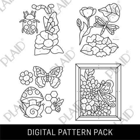 Garden Bugs 2 - Gallery Glass Digital Pattern Pack