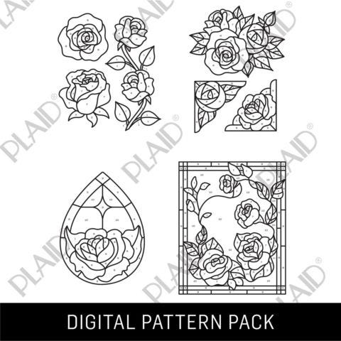 Rose 2 - Gallery Glass Digital Pattern Pack