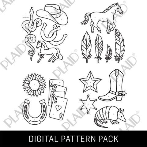 Western 1 - Gallery Glass Digital Pattern Pack