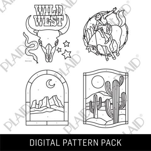 Western 2 - Gallery Glass Digital Pattern Pack