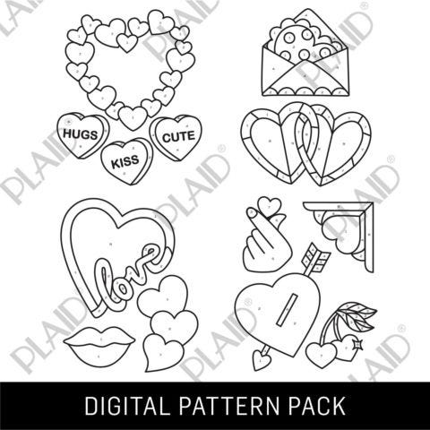 Valentine Love 1 - Gallery Glass Digital Pattern Pack