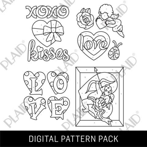 Valentine Love 2 - Gallery Glass Digital Pattern Pack